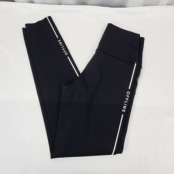 Offline Aerie Black Logo Goals 7/8 Hi-Rise Leggings Size S - Picture 7 of 9